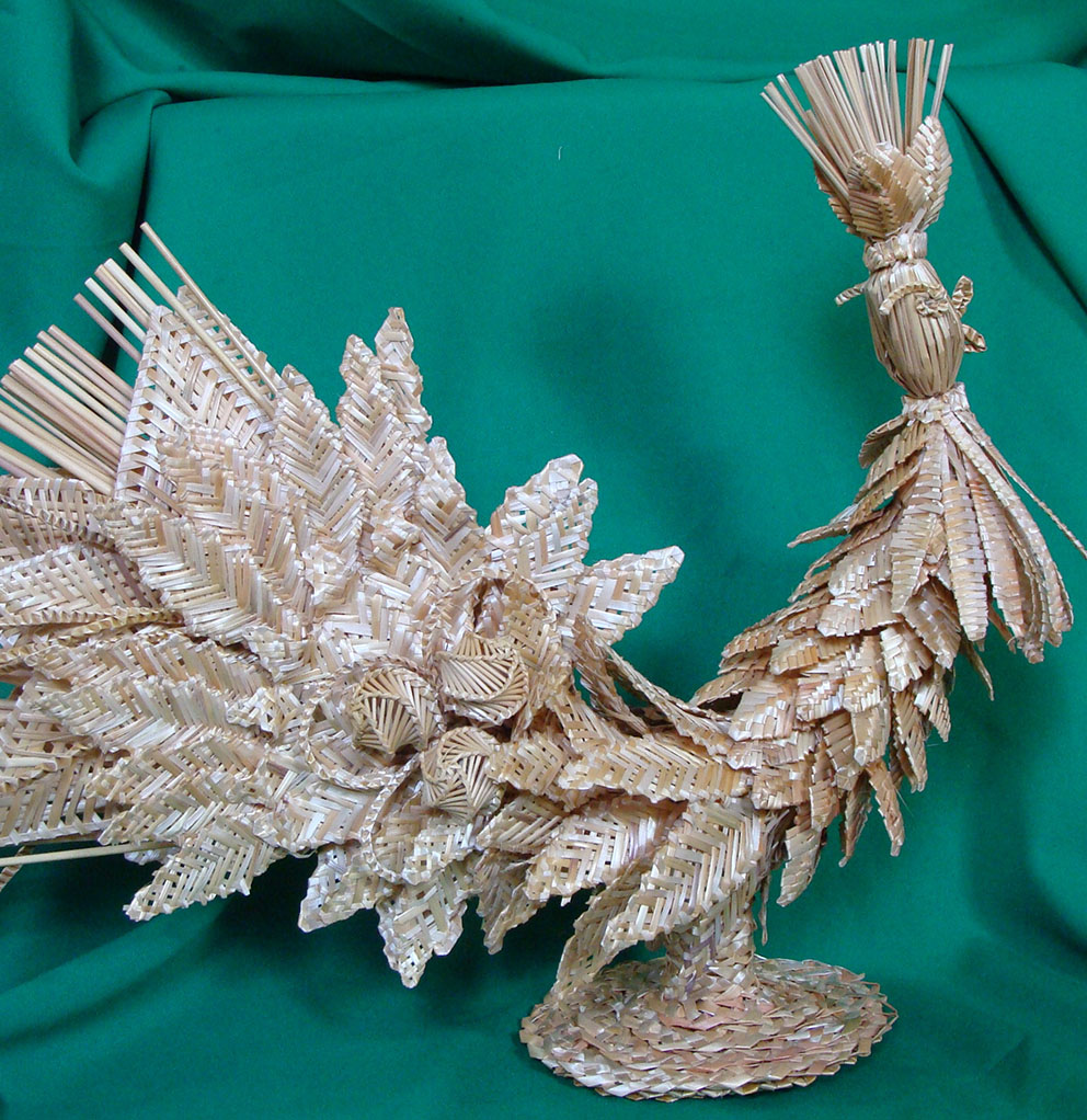 «Півник». 2013. Солома, плетіння